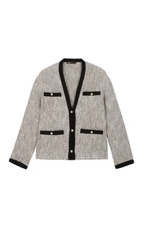 Серебристо-серый жакет Maje