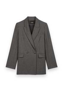 Серый шерстяной жакет Maje