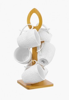 Набор кружек Elan Gallery 6х300 мл + подставка