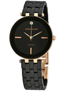 fashion наручные женские часы Anne Klein 3310BKRG. Коллекция Diamond