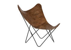 Кресло-бабочка flynn (la forma) коричневый 77x93x100 см.