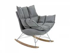 Кресло-качалка ariella (ogogo) серый 90x102x85 см.