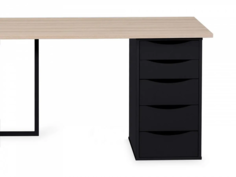 Письменный стол board 1800х700 (ogogo) черный 180.0x74.0x70.0 см.