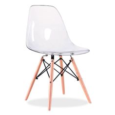 Стул eames (bradexhome) прозрачный 53x81x46 см.