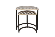 Набор приставных столиков (2 шт) (abby décor) черный 49x52x31 см.