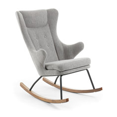 Кресло-качалка tresser (la forma) серый 70x106x103 см.