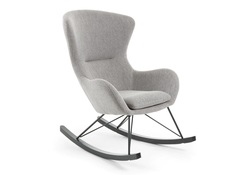 Кресло-качалка valsa (la forma) серый 76x98x106 см.
