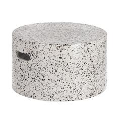 Журнальный столик jenell terrazzo (la forma) серый 30 см.