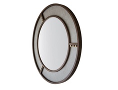 зеркало настенное леннарт (ifdecor) коричневый 82.0x82.0x4.0 см.