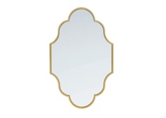 зеркало настенное фигурное-3 (ifdecor) золотой 70.0x110.0x3.0 см.