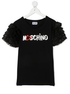 Moschino Kids футболка с оборками