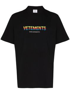 Vetements футболка Think Differently с логотипом