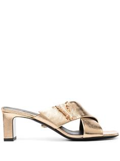 Versace ламинированные мюли Virtus