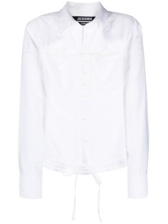 Jacquemus рубашка La chemise Nappe с вырезами