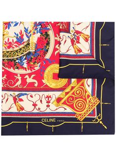 Céline Pre-Owned платок pre-owned с принтом
