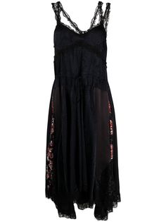 Koché платье асимметричного кроя со змеиным принтом