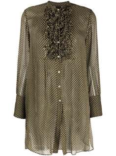 Aspesi длинная рубашка с принтом