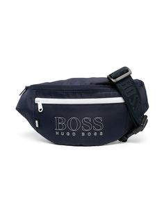 BOSS Kidswear поясная сумка с контрастной молнией и логотипом