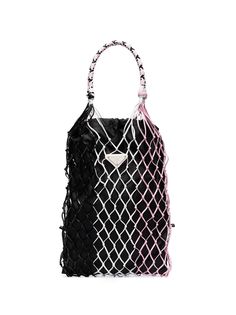 Prada плетеная сумка-тоут