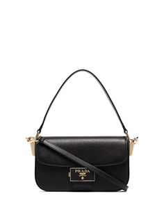 Prada сумка Emblème из сафьяновой кожи