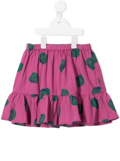 Bobo Choses юбка мини Tomatoes с оборками и принтом