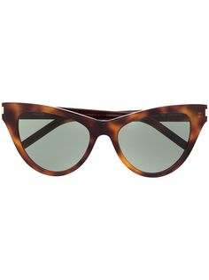 Saint Laurent Eyewear солнцезащитные очки в оправе кошачий глаз