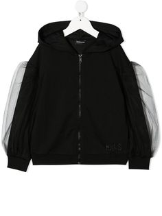 Monnalisa куртка со вставками из тюля