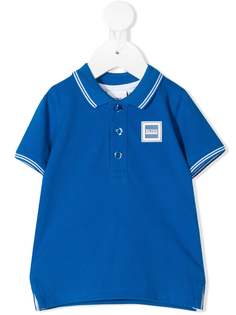 BOSS Kidswear рубашка поло с нашивкой-логотипом