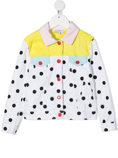 The Marc Jacobs Kids джинсовая куртка в горох