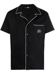 Karl Lagerfeld пижамная рубашка с контрастной отделкой