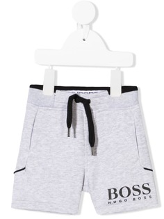 BOSS Kidswear спортивные шорты с кулиской и логотипом