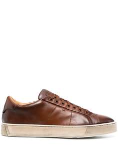 Santoni кеды на шнуровке
