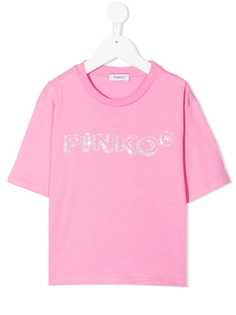 Pinko Kids футболка с круглым вырезом и логотипом