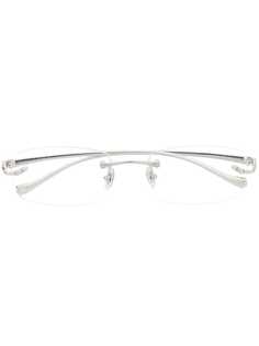 Cartier Eyewear очки в прямоугольной безободковой оправе