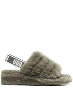 UGG пушистые шлепанцы