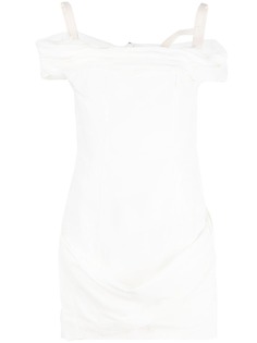 Jacquemus платье мини с открытыми плечами