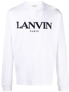LANVIN футболка с длинными рукавами и логотипом