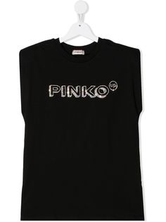 Pinko Kids топ с декорированным логотипом