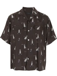UNDERCOVER рубашка с короткими рукавами и графичным принтом