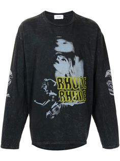 Rhude футболка Blue Woman с длинными рукавами