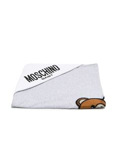 Moschino Kids одеяло с вышивкой Teddy