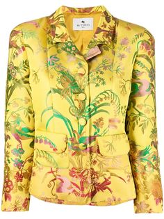 Etro жаккардовый жакет строгого кроя
