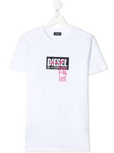 Diesel Kids футболка с короткими рукавами и логотипом