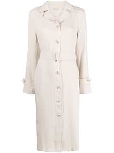 12 STOREEZ платье-рубашка длины миди с поясом