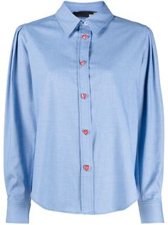Love Moschino рубашка на пуговицах с длинными рукавами