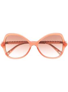 Chloé Eyewear солнцезащитные очки Billie в оправе бабочка