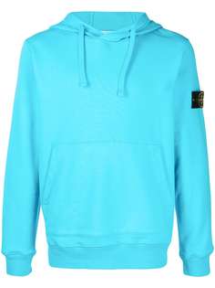 Stone Island худи с кулиской и нашивкой-логотипом