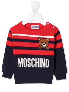 Moschino Kids полосатый джемпер Toy Bear