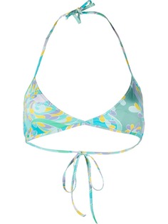 Emilio Pucci лиф бикини с узором Lily