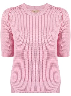 Nº21 топ с контрастной строчкой